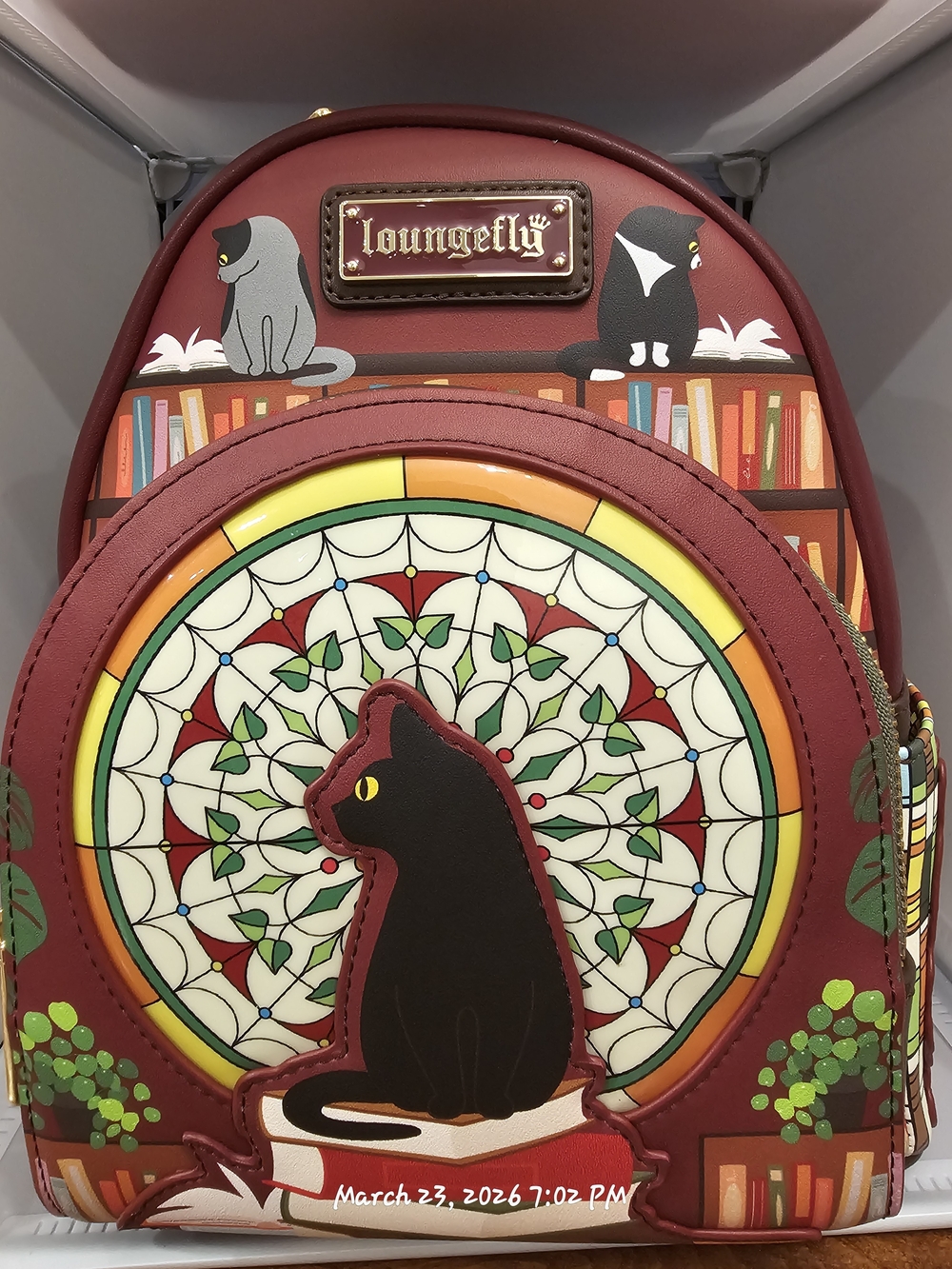 🎊Loungefly Black Cat Library Mini Backpack. BAM Exclusive🎊